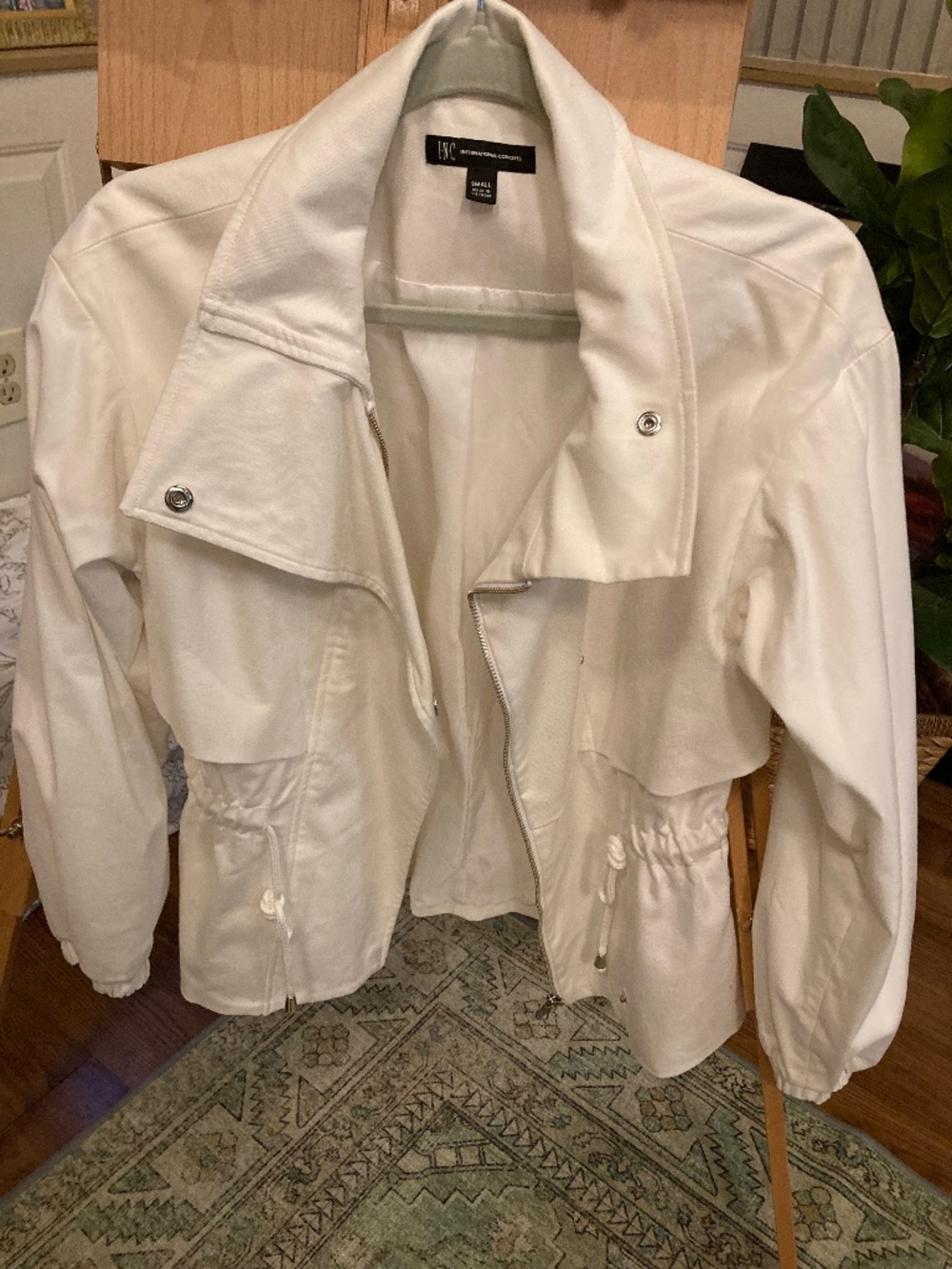 NWOT Cream Canvas Jacket